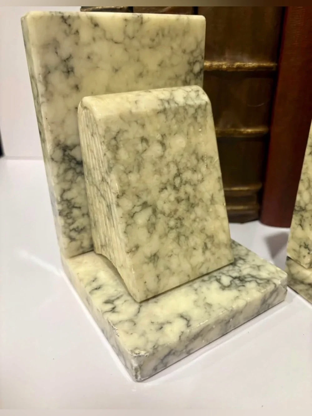 Vintage Stone Bookends (Pair)